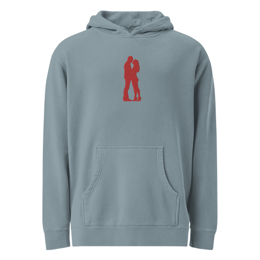 INTIMACY Pigment Dyed Embroidered Hoodie
