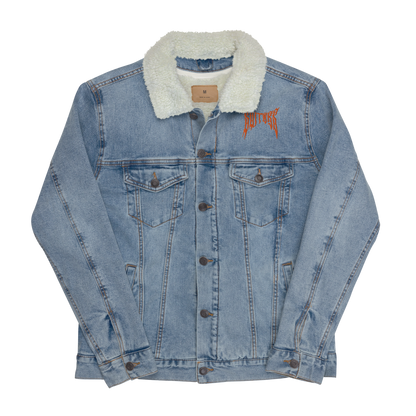 Metal Logo Denim Sherpa Jacket