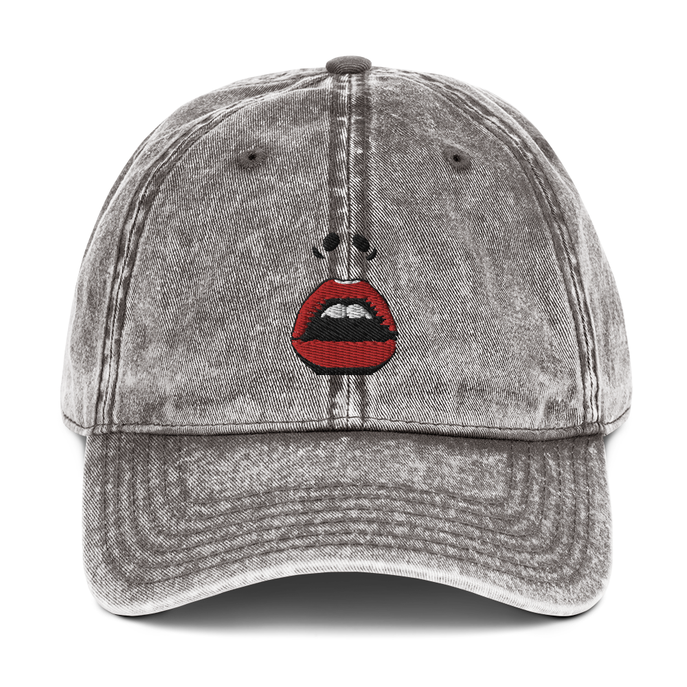 RED LIPS Vintage Cotton Twill Cap