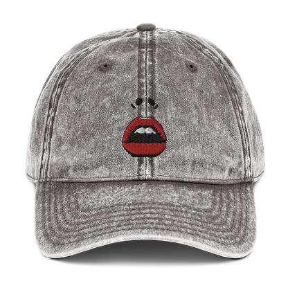 RED LIPS Vintage Cotton Twill Cap