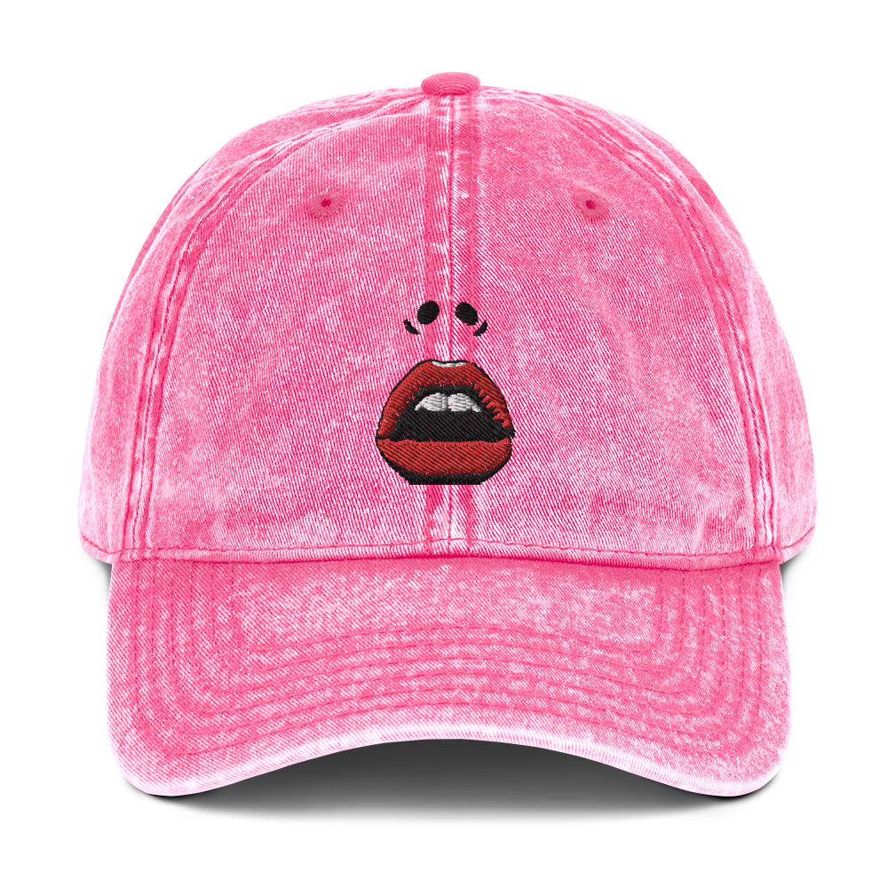 RED LIPS Vintage Cotton Twill Cap