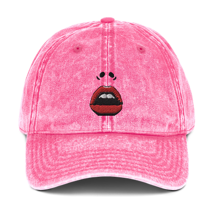 RED LIPS Vintage Cotton Twill Cap