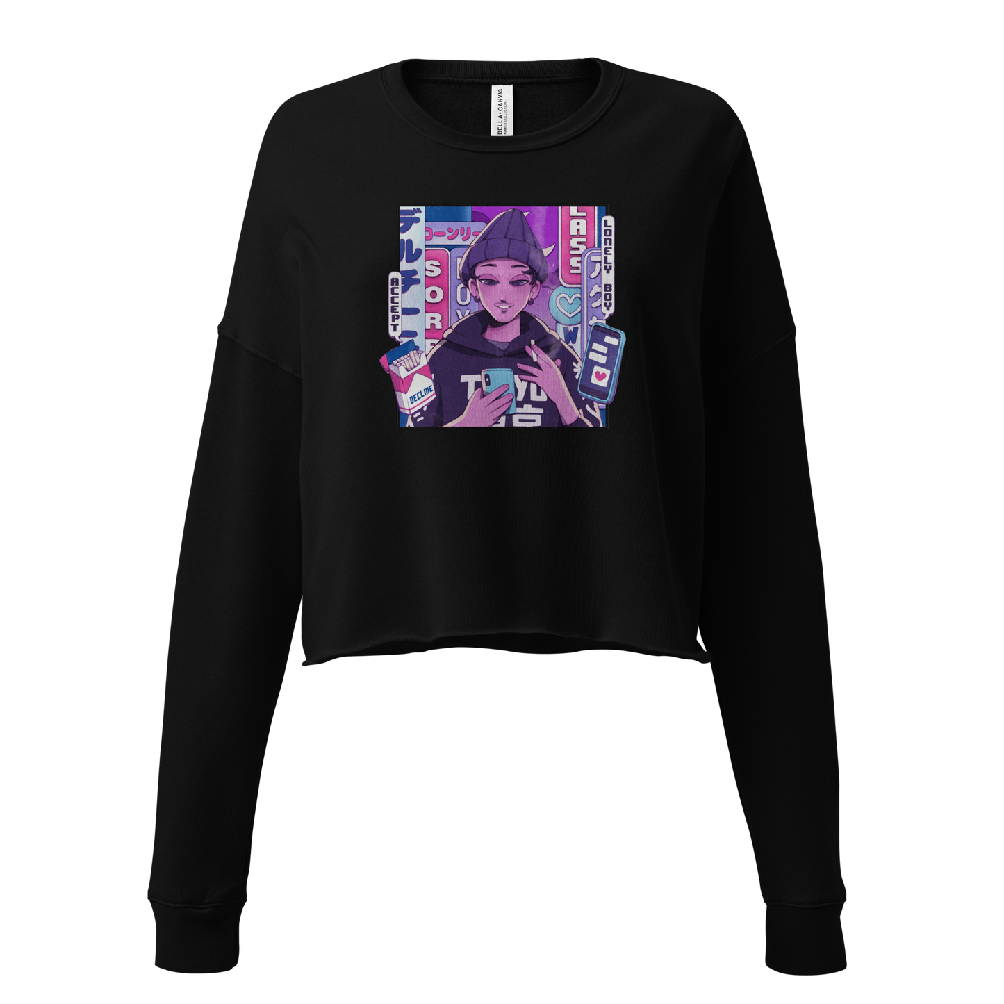 The LOFT - INFATUATION ANIME CROP SWEATSHIRT