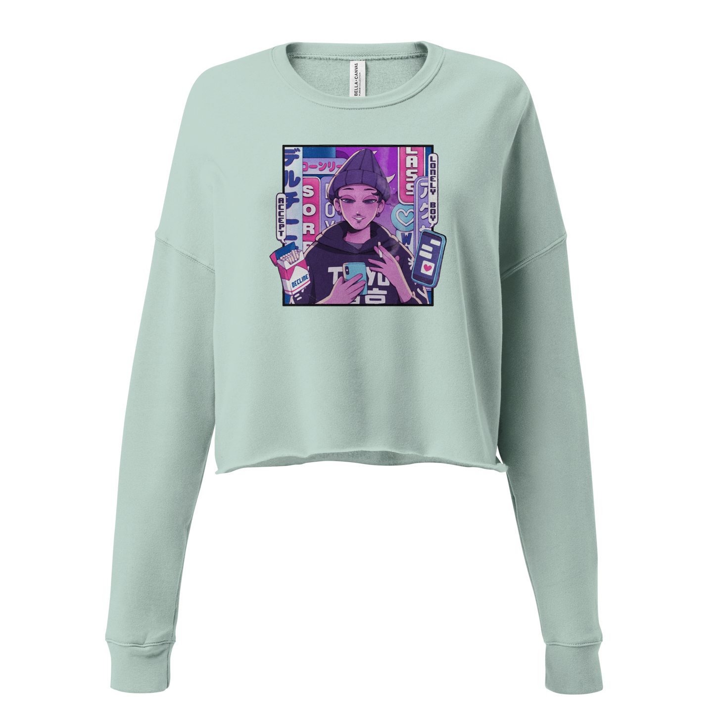 The LOFT - INFATUATION ANIME CROP SWEATSHIRT