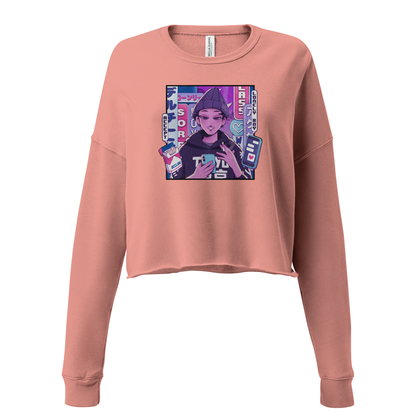 The LOFT - INFATUATION ANIME CROP SWEATSHIRT