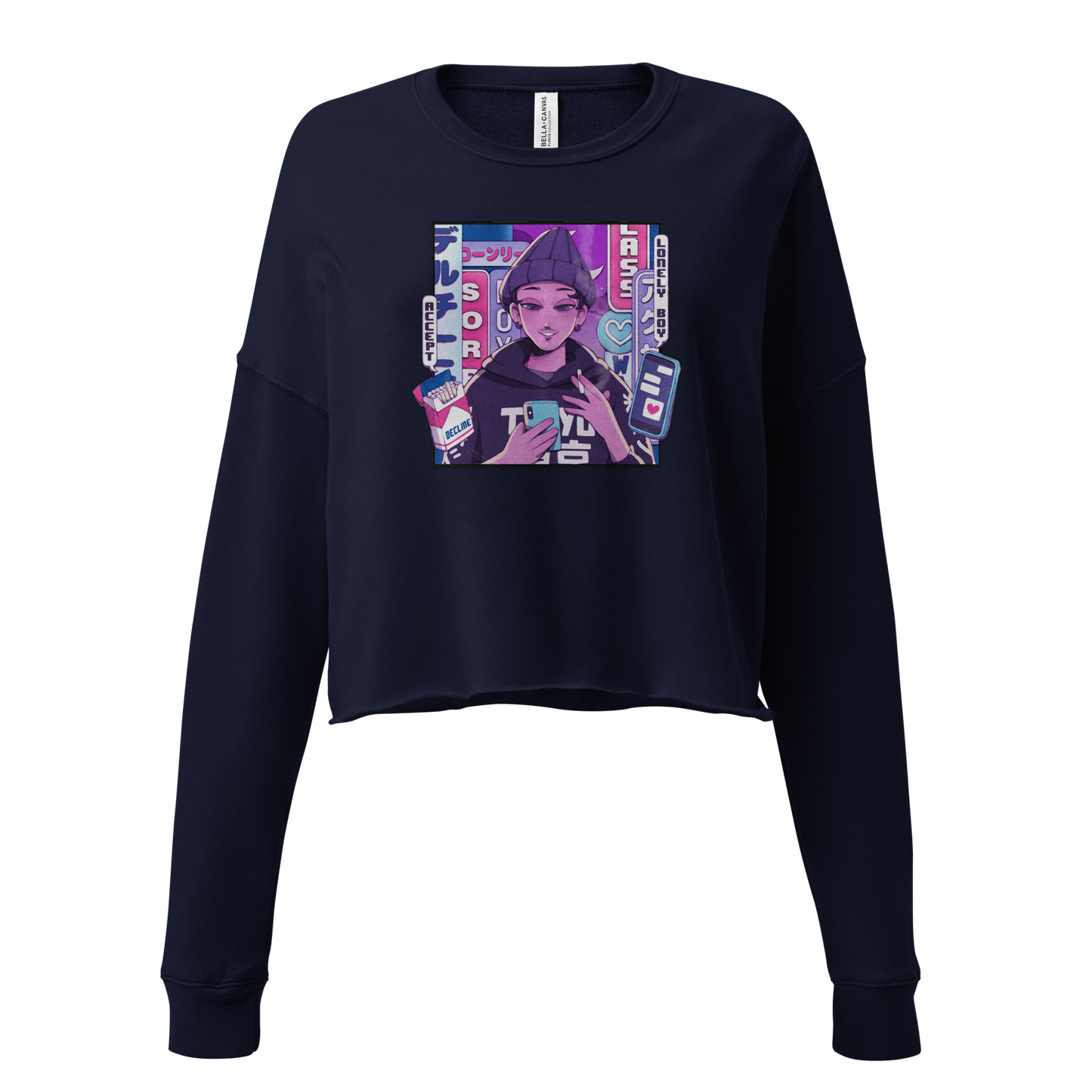 The LOFT - INFATUATION ANIME CROP SWEATSHIRT